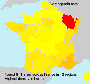 Surname Heiser in France Surname Heiser in France