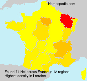 Surname Hel in France Surname Hel in France