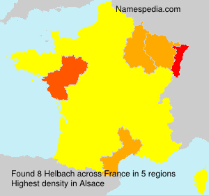 Surname Helbach in France Surname Helbach in France