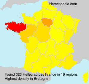 Surname Hellec in France Surname Hellec in France