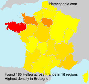 Surname Helleu in France Surname Helleu in France