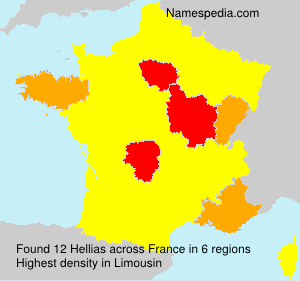 Surname Hellias in France Surname Hellias in France