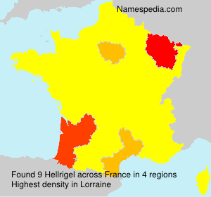 Surname Hellrigel in France Surname Hellrigel in France