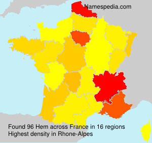 Surname Hem in France Surname Hem in France