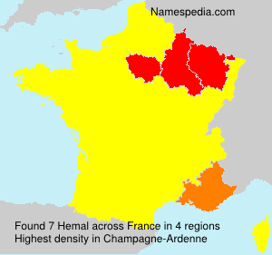 Surname Hemal in France Surname Hemal in France