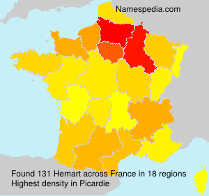 Surname Hemart in France Surname Hemart in France