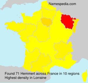 Surname Hemmert in France Surname Hemmert in France