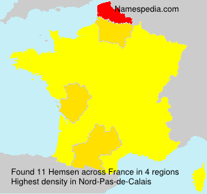 Surname Hemsen in France Surname Hemsen in France