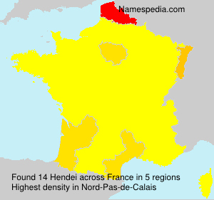 Surname Hendei in France Surname Hendei in France