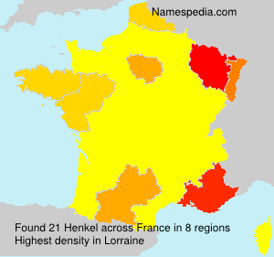 Surname Henkel in France