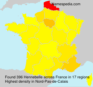 Surname Hennebelle in France