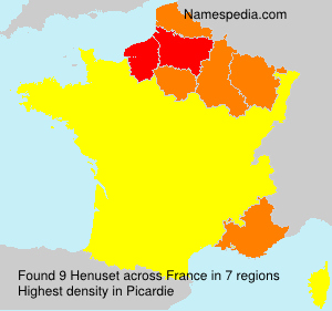 Surname Henuset in France Surname Henuset in France