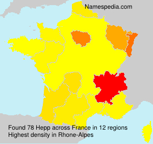 Surname Hepp in France Surname Hepp in France