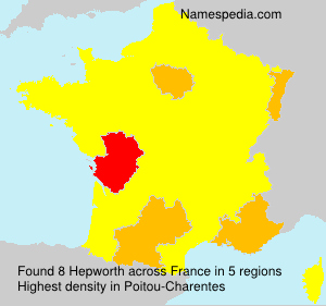 Surname Hepworth in France