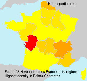 Surname Herbaud in France Surname Herbaud in France