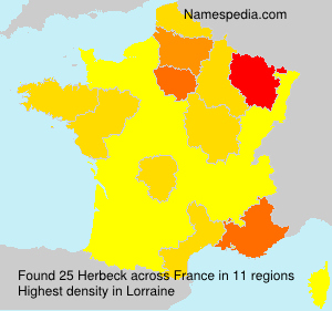 Surname Herbeck in France Surname Herbeck in France