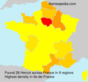 Surname Hercot in France Surname Hercot in France