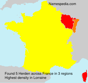 Surname Herden in France Surname Herden in France