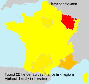 Surname Herder in France Surname Herder in France