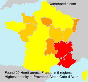 Surname Herdt in France Surname Herdt in France