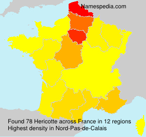 Surname Hericotte in France Surname Hericotte in France