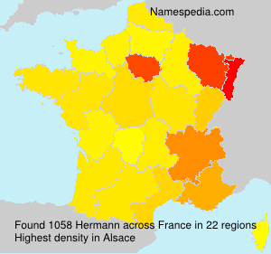 Surname Hermann in France Surname Hermann in France