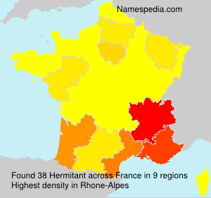 Surname Hermitant in France Surname Hermitant in France