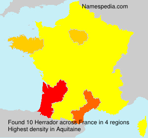 Surname Herrador in France Surname Herrador in France