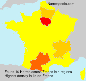 Surname Herras in France Surname Herras in France