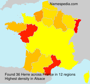 Surname Herre in France Surname Herre in France