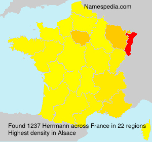 Surname Herrmann in France Surname Herrmann in France
