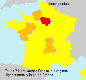 Surname Hersi in France Surname Hersi in France