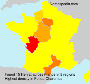 Surname Hervat in France Surname Hervat in France