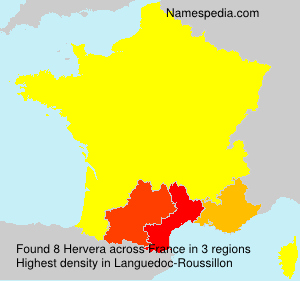 Surname Hervera in France Surname Hervera in France