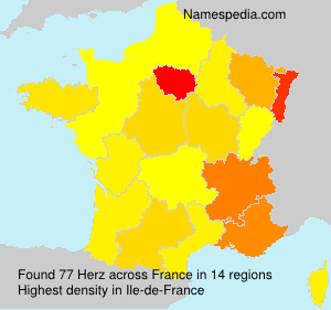 Surname Herz in France
