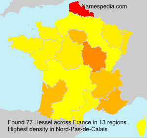 Surname Hessel in France