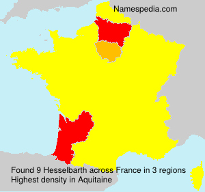 Surname Hesselbarth in France Surname Hesselbarth in France