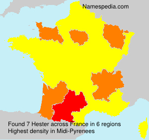 Surname Hester in France Surname Hester in France