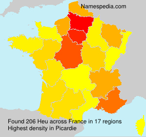 Surname Heu in France Surname Heu in France