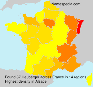 Surname Heuberger in France Surname Heuberger in France