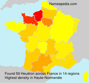 Surname Heudron in France Surname Heudron in France
