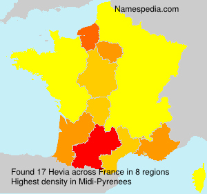 Surname Hevia in France Surname Hevia in France