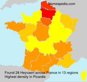 Surname Heyvaert in France Surname Heyvaert in France