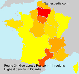 Surname Hide in France