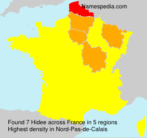 Surname Hidee in France Surname Hidee in France