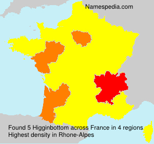 Surname Higginbottom in France Surname Higginbottom in France