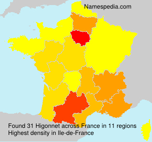 Surname Higonnet in France Surname Higonnet in France