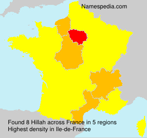Surname Hillah in France Surname Hillah in France