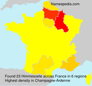 Surname Himmesoete in France Surname Himmesoete in France