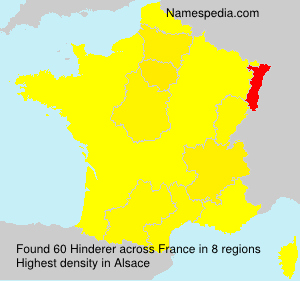 Surname Hinderer in France Surname Hinderer in France